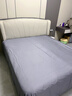 La Torretta床单单件 100支抗菌长绒棉纯色贡缎全棉床单床罩 高级灰245*250cm 实拍图