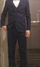 罗蒙西服套装男士修身职业正装西装套装商务伴郎服新郎服结婚礼服男装 实拍图