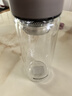 富光 男女士双层玻璃杯 高硼硅玻璃304茶隔水杯子 带茶隔泡茶杯500ml 实拍图