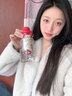 帕提拉2026新款大容量塑料杯女生高颜值带吸管杯子便携茶水分离泡茶水杯 粉苹果【带茶仓】含提绳/600ML 实拍图