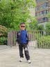 帕森（PARZIN）儿童太阳镜 时尚TR方框眼镜男女孩户外遮阳防晒墨镜6-10岁PZ21019 实拍图