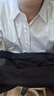 马尼亚袋鼠【次日达可选】春夏新款西服套装男士修身商务正装外套职业西装整 (西服+西裤+衬衫)黑色7件套 3XL 【125-140斤】 偏小 实拍图