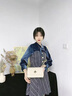 caibukaier牛皮单肩包包女包新款轻奢斜挎包链条包实用生日礼物送女友老婆 【米白】高级感送女朋友高档 实拍图