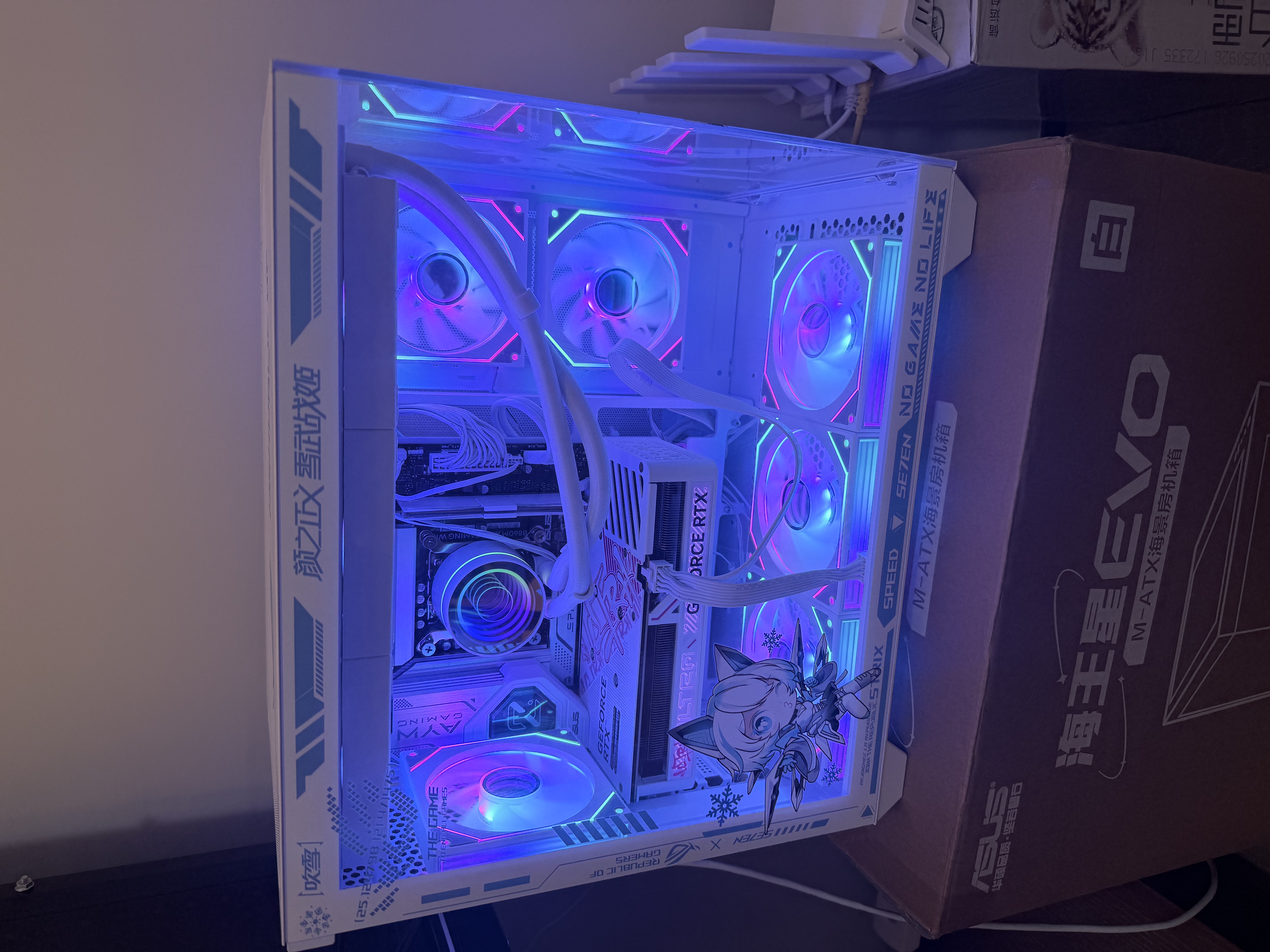 华硕（ASUS）全家桶U5 245KF/U7 265KF主机RTX5060Ti显卡吹雪主机定制ROG太阳神显卡游戏组装电脑主机DIY组装机 配三丨U5 245KF+RTX5060Ti 16G 实拍图