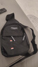 胸包男士尼龙布胸包大容量多功能运动户外休闲单肩背包斜挎包 黑色 实拍图
