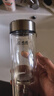 希诺抗菌双层玻璃杯2026新款茶水分离泡茶杯子男办公车载水杯XN-628L 实拍图