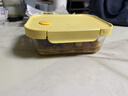 希乐扣Cilock玻璃饭盒上班族带饭 微波炉可加热餐盒便当盒大容量保鲜盒 无分隔 实拍图