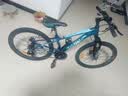 邦德·富士达 自行车男女成人24级变速山地车碟刹减震前叉青少年儿童越野单车 【24寸 铝架】 极光蓝 实拍图