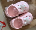 牧童儿童拖鞋夏男宝宝洞洞鞋软底女童卡通洗澡婴幼儿家居鞋萌兔粉130 实拍图
