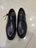 红蜻蜓真皮男鞋春夏舒适商务休闲皮鞋高级正装德比鞋婚鞋WTA7376黑色40 实拍图