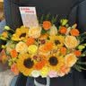 冉子花坊鲜花速递同城配送向日葵混搭抱抱桶玫瑰花篮送女友生日礼物真鲜花 星河璀璨 实拍图