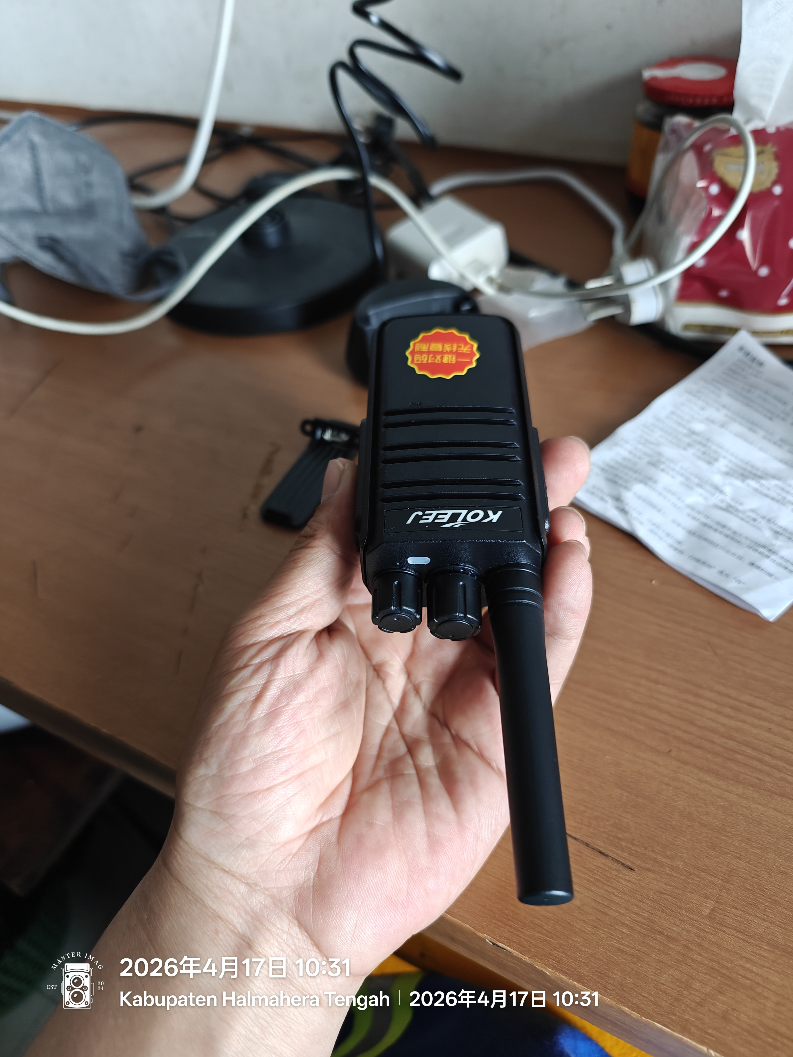 科立捷（KOLEEJ） KOLEEJ 对讲机远距离手持户外小机小型手台儿童迷你对机讲塔吊工地物业酒店饭店手台 精品版 实拍图