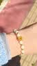 净心石和田玉手串浅青玉男女款渐变晴水单圈玉手链 单珠约6mm 实拍图
