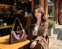 皮尔卡丹2026新款女包真皮大容量单肩包头层牛皮潮流通勤休闲生日礼物女生 黑色 实拍图