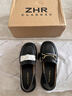 ZHR则则单鞋女真牛皮英伦风乐福鞋女两穿小皮鞋女2026新款女鞋BT38黑色37 实拍图