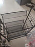 溢彩年华厨房置物架落地储物架移动收纳小推车蔬菜架子多层零食架1056-BK 实拍图