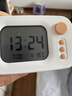 得力(deli)电子闹钟学生专用起床神器计时器儿童智能闹钟超大声男孩女生桌面时钟LE104白色 实拍图