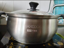 美厨（MAXCOOK）汤锅蒸锅 304不锈钢二层汤煲双层汤蒸锅蒸屉蒸格炖锅22cm MCT8763 实拍图