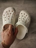 CROCS卡骆驰贝雅儿童洞洞鞋户外包头童鞋沙滩鞋凉鞋拖鞋/207013/207012 白色-100 29 (175mm) 实拍图