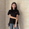 昕衣季夏季polo衫工作服工衣定制t恤刺绣文化高端短袖服装衣服印字logo 经典黑 L 实拍图
