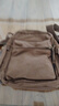 新潮代单肩包男帆布大容量休闲潮流运动斜挎包男士多功能户外通勤包 咖啡色【多隔层大容量+可放10英寸平板】 实拍图