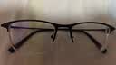 依视路（ESSILOR） 钻晶系列高清耐磨防蓝光近视超薄镜片专业配度数眼镜架男女镜框 金属-半框-2012BK-黑色 镜框+依视路A4防蓝光1.60现片 实拍图