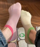 FitonTon6双船袜子女100%纯棉袜夏季薄款透气防臭不掉跟纯色刺绣隐形袜 实拍图