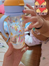 贝亲（Pigeon）自然成长翻盖直饮吸管 大童奶瓶330ml 马戏团 18月+ AA279 实拍图