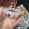 京莹【七夕情人节礼物】玉手镯女天然白月光玉髓玛瑙手镯子送老婆女友 实拍图