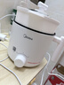 美的（Midea）电煮锅 宿舍小电锅 电蒸锅 学生寝室一体泡面小火锅电煮锅 多功能锅 电热锅 XZE1613 配蒸笼 1.7L 实拍图