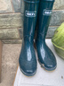 回力雨鞋女时尚户外下雨天防水雨靴水鞋耐磨胶鞋6813墨绿中筒37 实拍图