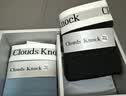 CLOUDS KNOCK男士内裤男纯棉高端奢侈莫代尔抗菌男生平角裤头男式冰丝裤衩礼物 【莫代尔】专柜经典款 黑/灰/蓝/灰  4条 4XL 【190-220斤以内】 实拍图