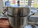 美厨（MAXCOOK）316L不锈钢蒸锅二层30cm家用复底蒸煮汤锅燃气灶电磁炉通用MCZ923 实拍图