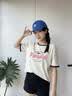 真维斯（Jeanswest）设计感小众短袖t恤女款夏季2026新款撞色纯棉半袖打底衫休闲上衣 实拍图