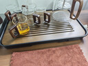 忆壶茶（YIHUTEA）茶盘托盘家用茶台带排水小型沥水储水实木功夫托盘泡茶具竹茶托 【爆款大号】茶盘36.5*24cm 实拍图