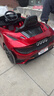 携手迈凯伦儿童电动车四轮宝宝汽车可坐人男女小孩遥控玩具跑车儿童车 烤漆酒红全功能+大锂电续航5小时 实拍图