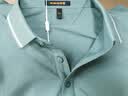 罗蒙（ROMON）两件装短袖t恤男翻领夏季新款冰丝透气polo领打底男士商务体恤衫 灰绿+豆绿 XL 实拍图