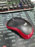 罗技（Logitech）M185鼠标 无线鼠标 办公鼠标 对称鼠标 黑色红边 带无线2.4G接收器 实拍图