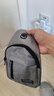 运动跑步包男休闲斜挎包手机包防泼水健身包女单肩包 黑色 实拍图