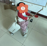 乐卡遛娃行李箱推车溜娃车可坐骑儿童宝宝旅行箱拉杆箱手推车遛娃神器 遛娃行李箱C-box B3-云雾咖 实拍图