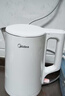 美的（Midea）电热水壶家用烧水壶泡茶0涂层食品级304不锈钢自动断电双层防烫全钢无缝1.5L大容量 MK-HJ1566 实拍图