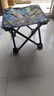 椅子板凳小椅子户外钓椅马扎钓鱼便捷多功能超轻四角凳子马扎 枫叶蓝色【ABC增加承重】 实拍图