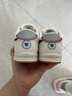 泰兰尼斯春季学步鞋男宝宝鞋子女童婴儿鞋透气软底机能鞋米白22码 实拍图