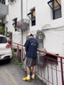 BINLIKE短袖t恤男士日系夏季新款宽松趣味冲浪印花tee打底纯棉重磅打底衫 实拍图