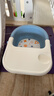 日康（rikang）宝宝餐椅 叫叫椅婴儿学坐椅多功能儿童吃饭餐桌 RK-X2009-1 蓝色 实拍图