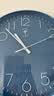 北极星（POLARIS）挂钟客厅钟表挂墙家用时钟现代简约大气挂表时尚14英寸石英钟蓝色 实拍图