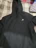 特步防泼水外套春夏新款男夹克上衣跑步服户外骑行服双层风衣运动服 0106常规-正黑色-经典简约 L 实拍图