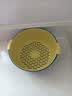 双层塑料洗菜盆沥水篮子厨房神器多功能客厅家用水果盘洗水果菜篮 青黄色 1个 实拍图