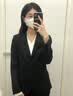 南木熊小个子西装套装女生西装一整套大学生答辩面试工作服正装职业装 西服+衬衫+西裤 M码【95-110斤】带垫肩 实拍图