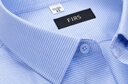 杉杉【DP免烫】长袖衬衫男士蓝色秋季商务休闲纯棉衬衣 蓝色小格 40  实拍图